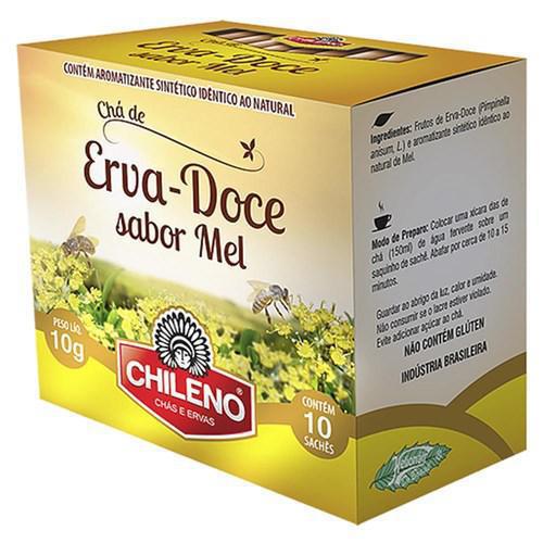 CHÁ CHILENO ERVA DOCE C/ MEL 10G