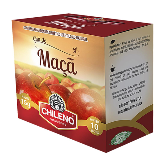 CHÁ CHILENO MAÇÃ 10 SAQ 15G