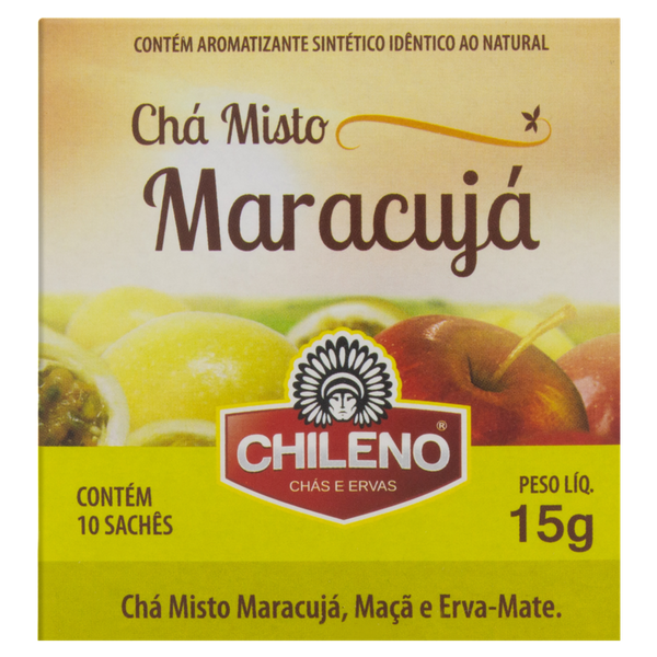 CHÁ CHILENO MISTO MARACUJÁ 10 SAQ 15G