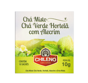 CHÁ CHILENO VERDE ABACAXI/ HORTELÃ 10G