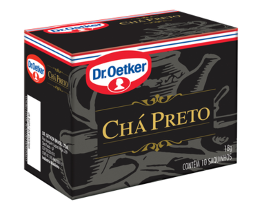 CHÁ DR. OETKER PRETO C/ 10 SACHÊ