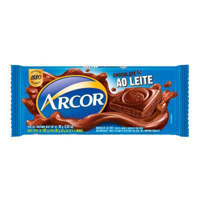 CHOC ARCOR AO LEITE 80G