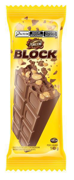 CHOC ARCOR BLOCK 140G