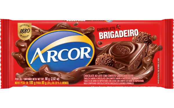 CHOC ARCOR BRIGADEIRO 80G