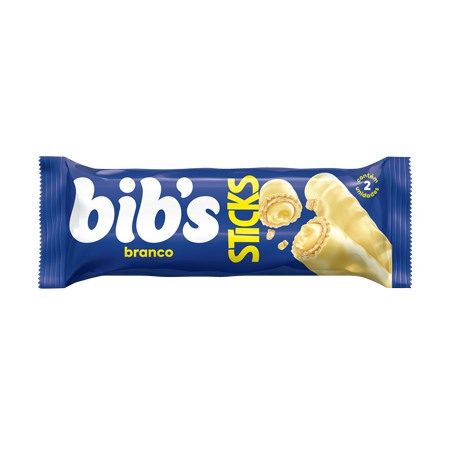 CHOC BIB'S STICKS BRANCO 29/32G