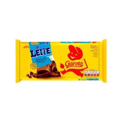 CHOC GAROTO BARRA AO LEITE 80G