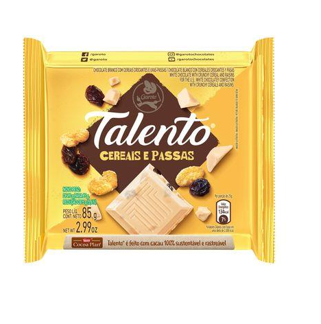 CHOC GAROTO TALENTO BRANCO 85G