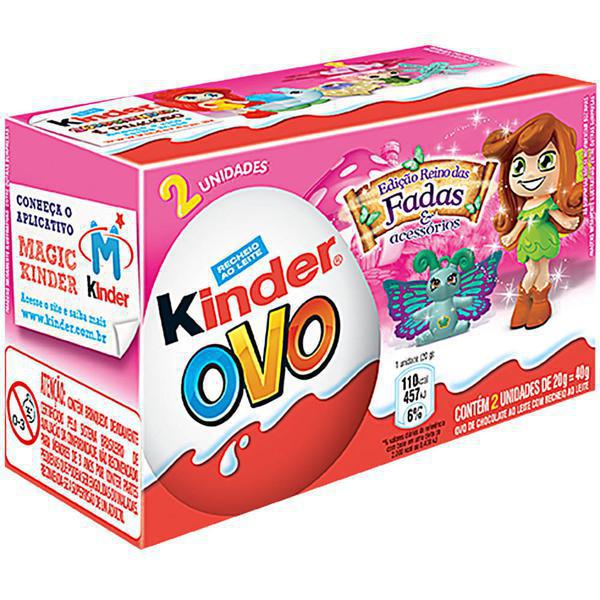 CHOC KINDER OVO MENINAS 2X 20G