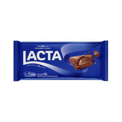 CHOC LACTA AO LEITE 80G