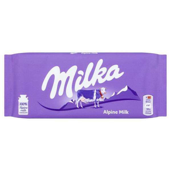 CHOC MILKA ALPINE MILK 90G