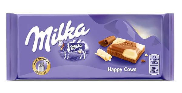 CHOC MILKA HAPPY COW 100/90G