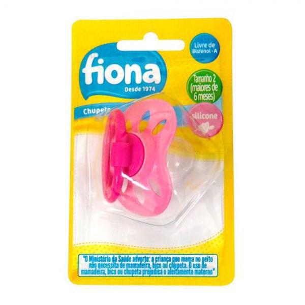 CHUPETA FIONA CLASSICA ORT SILICONE ROSA