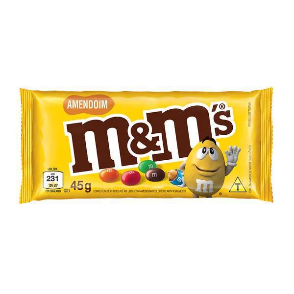 CONFEITO CHOCOLATE AO LEITE M&M'S 45/40G