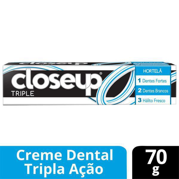 CREME DENT CLOSE UP TRIPLE HORTELÃ 70G