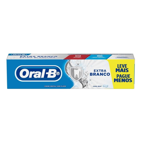 CREME DENT ORAL B EXTRA BRANCO 180G