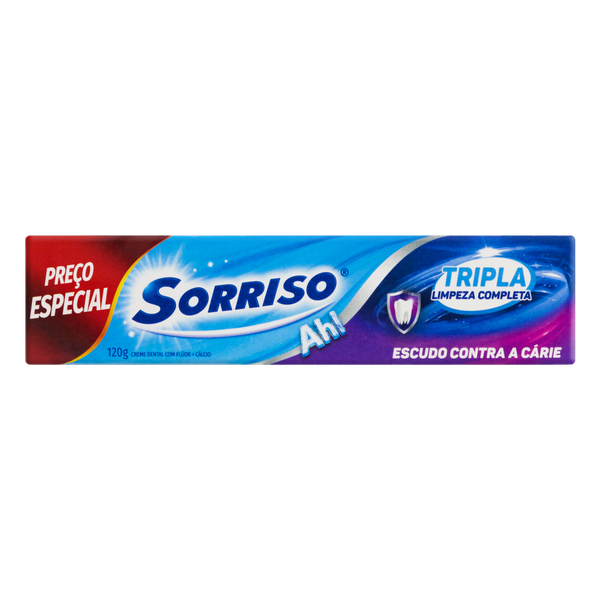 CREME DENT SORRISO TRIPLA 120G