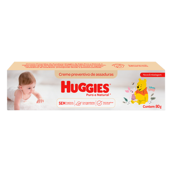 CREME P/ ASSADURAS HUGGIES PURO NATURAL 