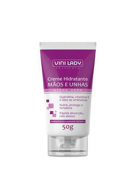 CREME VINI LADY PARA MÃOS QUERATINA/ AMÊNDOA 50G