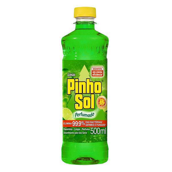 DESINFETANTE PINHO SOL LIMÃO 500ML