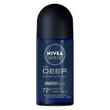 DESOD NIVEA ROLL ON DEEP & CARVÃO ATIVAD