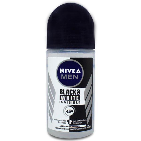 DESOD NIVEA ROLL ON INVISIBLE BLC&WHT PO