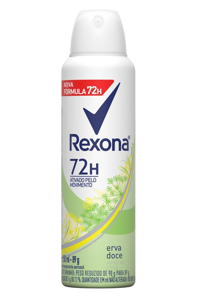DESOD REXONA AEROSOL ERVA DOCE 150ML