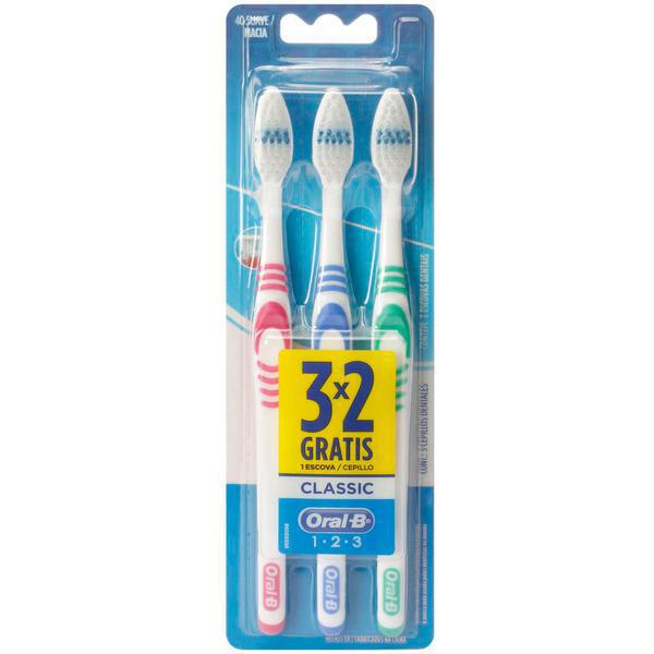 ESC DENTAL ORAL B 1.2.3 CLEAN MÉDIA C/3