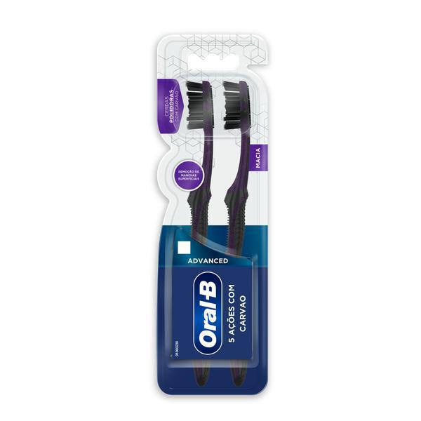 ESC DENTAL ORAL B 5 AÇÕES C/CARVÃO C/2