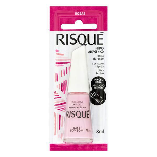 ESMALTE RISQUÉ CREMOSO ROSE BOMBOM 8ML