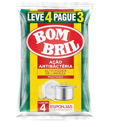 ESPONJA BOMBRIL DUPLA FACE LV4 PG3