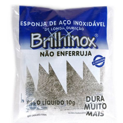 ESPONJA DE ACO INOX BRILHINOX C/01