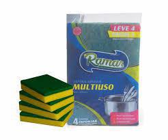 ESPONJA RAMAR DUPLA FACE LV 4 PG 3 UND