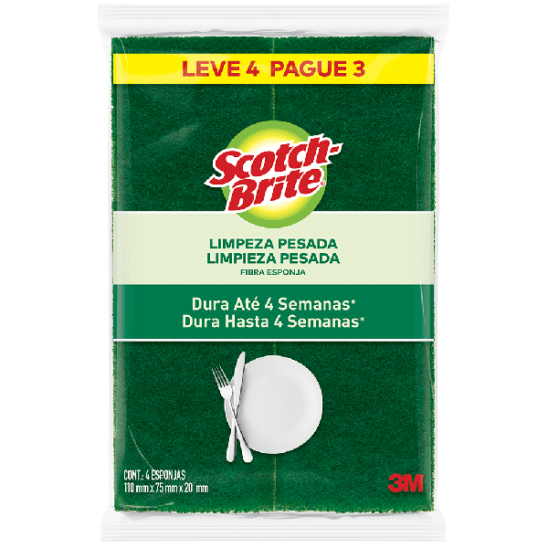 ESPONJA SCOTCH BRITE C/4UN