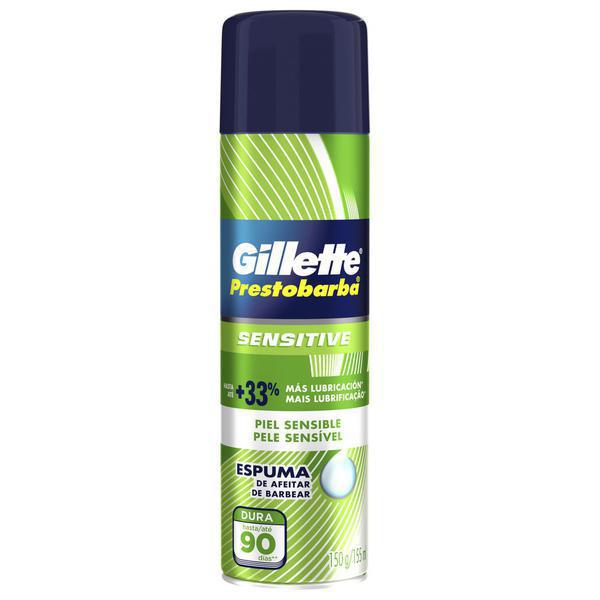 ESPUMA DE BARBEAR GILLETTE PREST SENSIV 