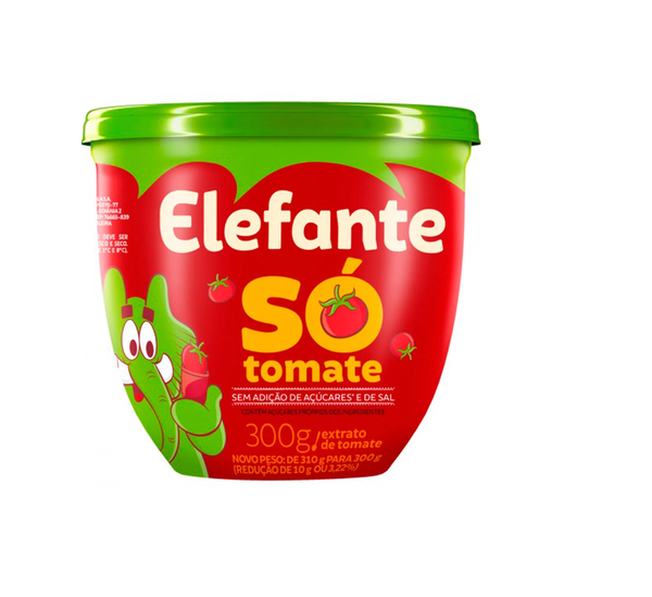 EXTRATO DE TOMATE ELEFANTE SÓ TOMATE 300