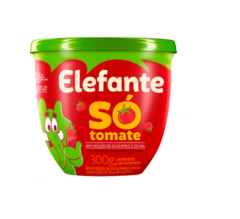 EXTRATO DE TOMATE ELEFANTE SÓ TOMATE 300