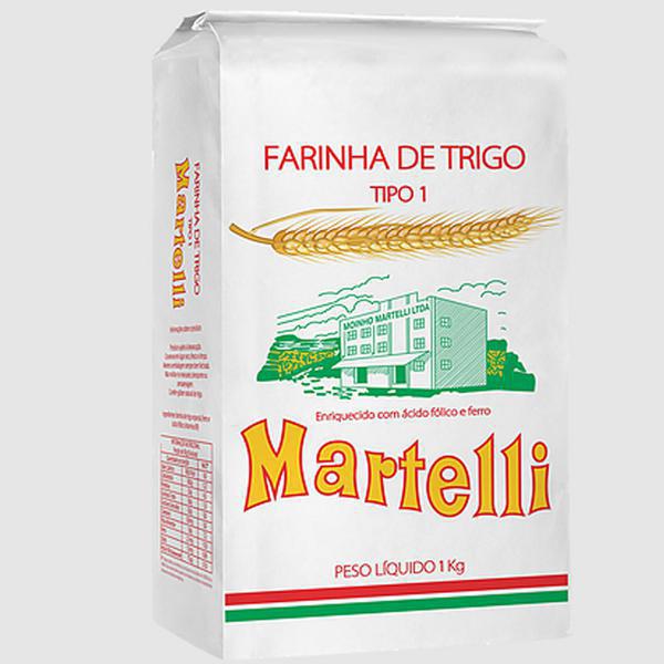 FARINHA DE TRIGO MARTELLI 1KG