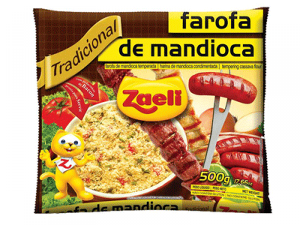 FAROFA PRONTA ZAELI DE MANDIOCA 500G TRA