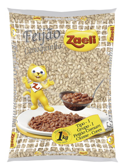 FEIJÃO CARIOCA ZAELI NOVISSIMO 1KG TP1