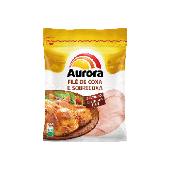 FILÉ DE COXA E SOBRECOXA AURORA IQF 1KG 
