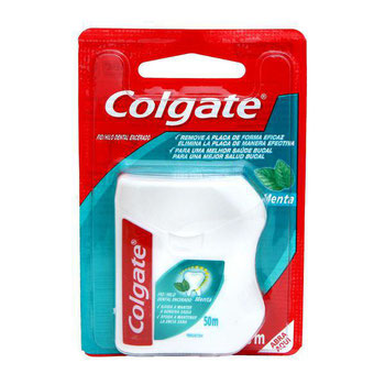 FIO DENTAL COLGATE ENCERADO MENTA 50M
