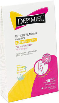 FOLHAS DEPILATÓRIAS DEPIMIEL C/16