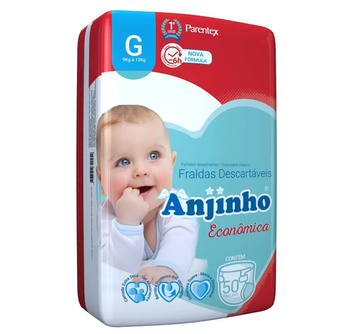 FRALDAS ANJINHO ECONÔMICA G C/50UN