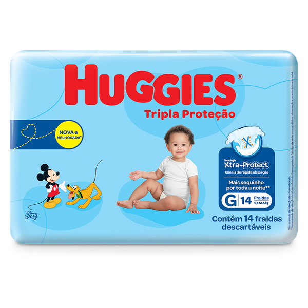FRALDAS HUGGIES G C/14UN