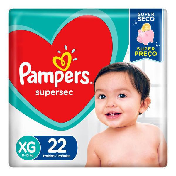 FRALDAS PAMPERS BÁSICA PACOTÃO XG C/ 22