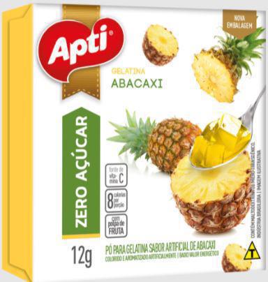 GELATINA APTI ZERO ABACAXI 12G