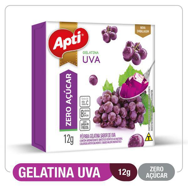 GELATINA APTI ZERO UVA 12G