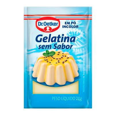 GELATINA DR. OETKER S/ SABOR INCOLOR 24G