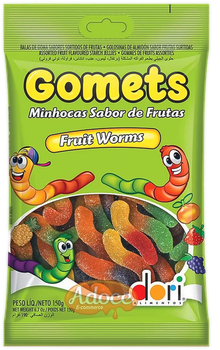 GOMETS BALAS MINHOCAS FRUTAS 150G