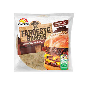 HAMBÚRGUER AURORA FAROESTE CHURRASCO 56G